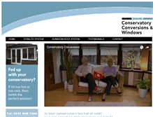 Tablet Screenshot of conservatoryconversions.com